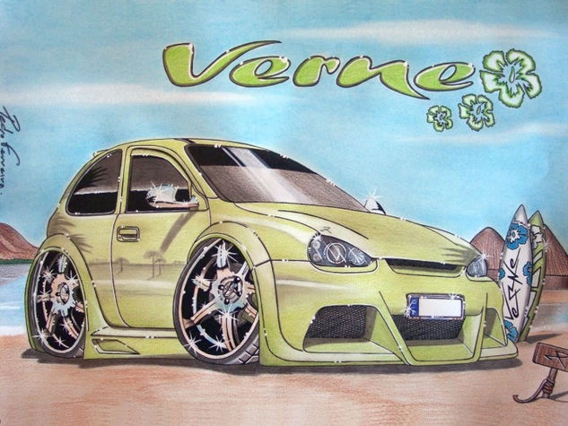 Opel Corsa "Verne" Mixed Media