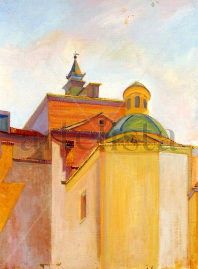 Monasterio de Santo Domingo, Orihuela (Murcia) Oil Canvas Landscaping