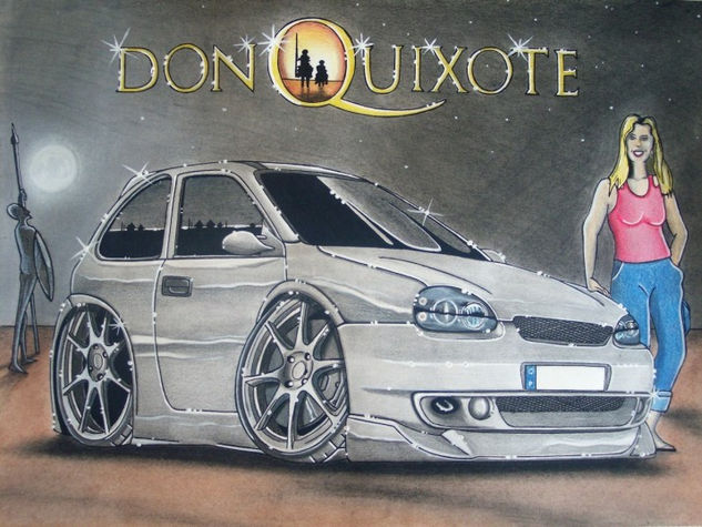 Opel Corsa "Don Quixote" Mixed Media