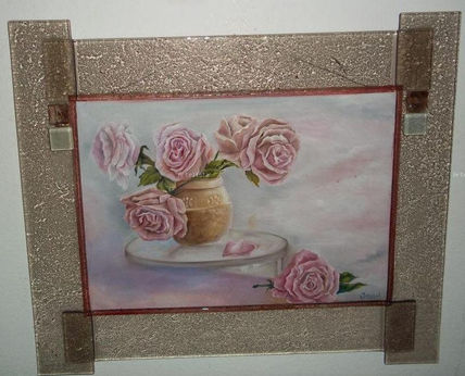 Florero con rosas