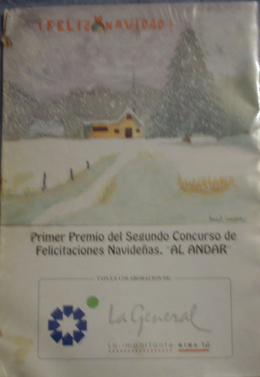 1º premio de concurso de postales navideñas Watercolour Paper Landscaping