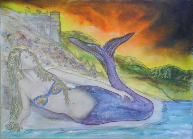 Afán de Mar, visión de Cielo Mixed Media