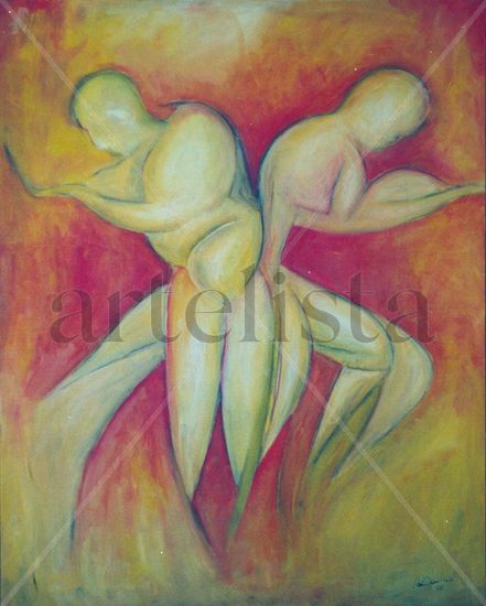 La pareja silenciosa Acrylic Canvas Others