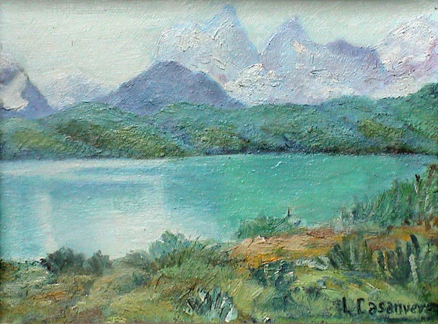 Torres del Paine Oil Canvas Landscaping