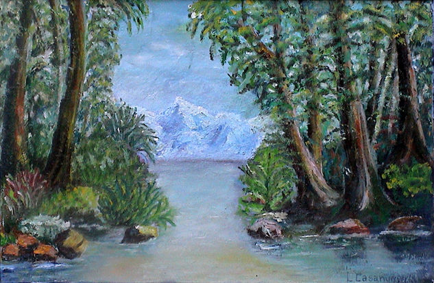 patagonia chilena Oil Canvas Landscaping