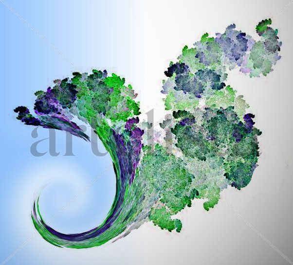 ABSTRACCION  DE   UN   RAMO  DE  VIOLETAS
