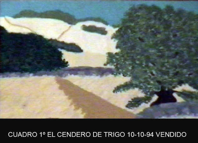 el cendero de trigo Oil Canvas Landscaping