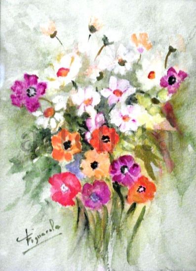 UNA SENCILLA ACUARELA Watercolour Paper Floral Painting