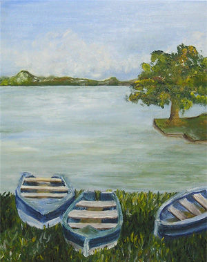 Botes Oil Canvas Marine Painting