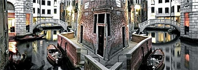 las calles de venezia Arquitectura e interiorismo Color (Digital)