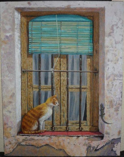 El gato en la ventana