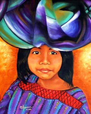 Maruca Oil Canvas Portrait