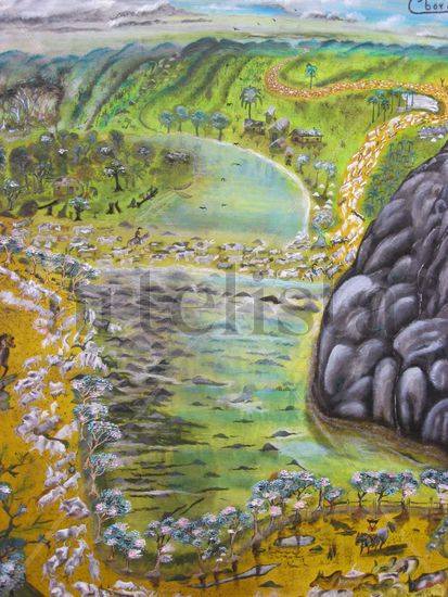 traslado por caminos ganaderos Oil Canvas Landscaping