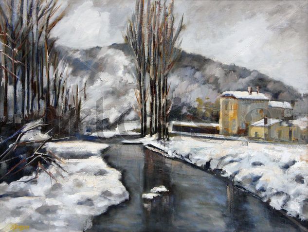 REMANSO INVERNAL Oil Canvas Landscaping