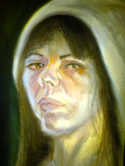 Retrato de Maria Oil Canvas Portrait