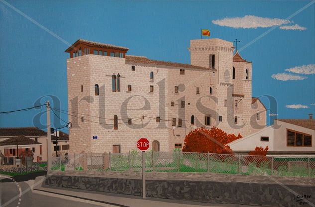 El Castell Acrylic Canvas Landscaping