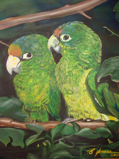 LA PAREJA Oil Canvas Animals