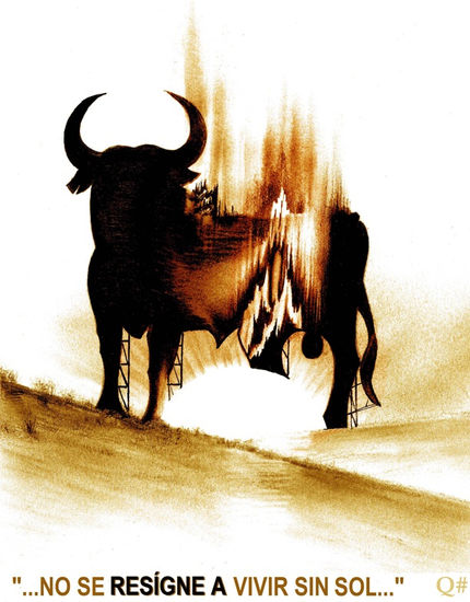 "...RESIGNAOS...!!! ( Movimiento " RES ÍGNEA " ) © Q# Carboncillo