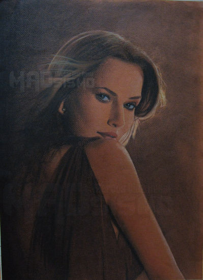 Stealthy Pastel Paper Portrait