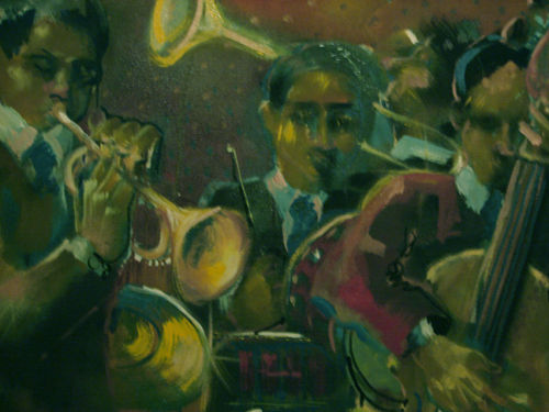 La banda Mixed media Canvas Others