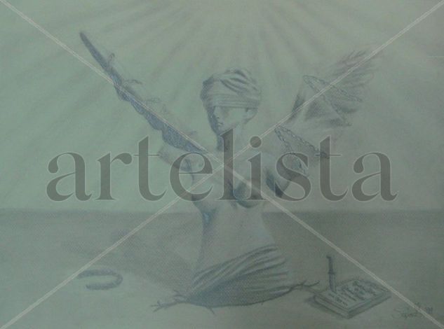 El secuestro Nacional (secuestro del ángel de la inpendencia) Charcoal