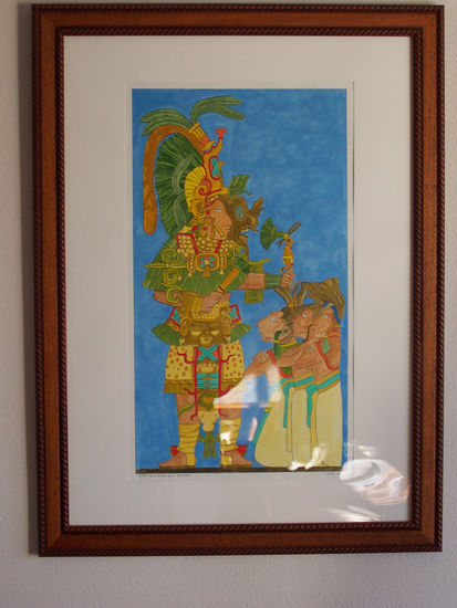 Escena-Yaxchilan Acrylic Canvas