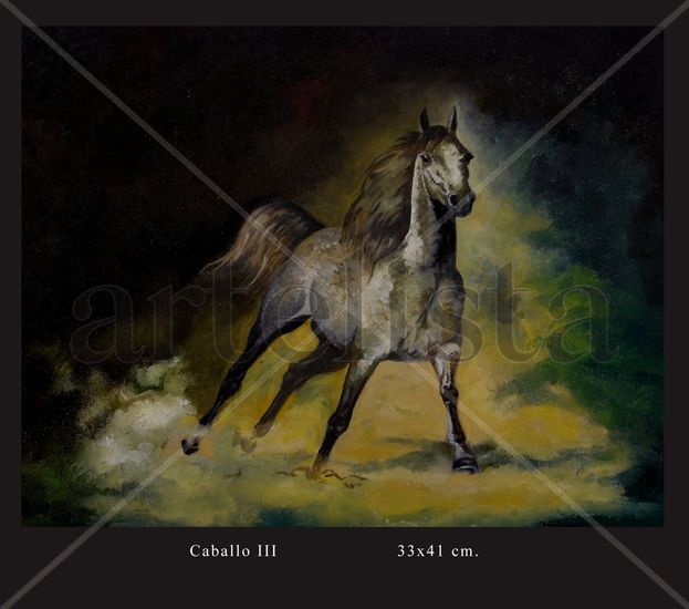 Caballo III Oil Canvas Animals