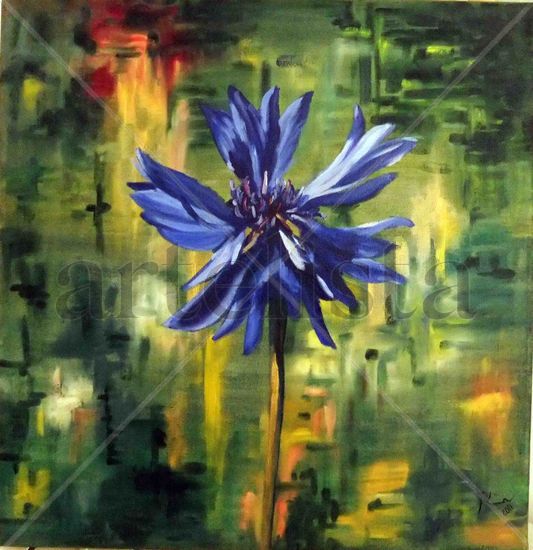 azulejo Oil Canvas Floral Painting