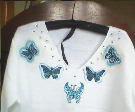 prendas pintadas a mano
