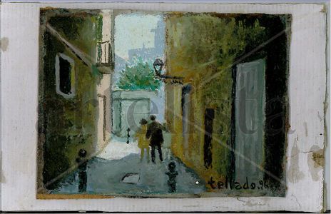 Calle de barrio-...