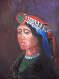 Mujer,mapuche,india