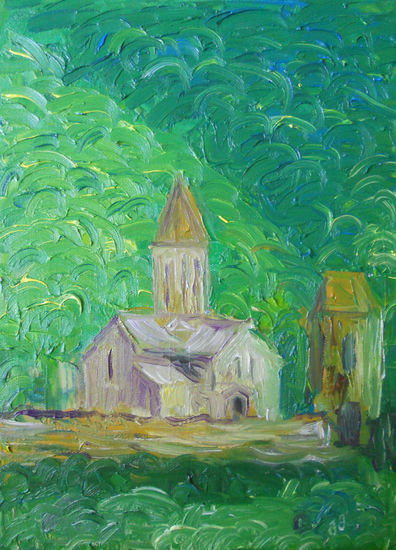 Iglesia Oil Canvas Landscaping