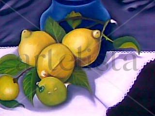 De nuestro viejo limonero. Oil Canvas Still Life Paintings