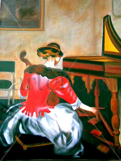 El concierto Oil Canvas Figure Painting