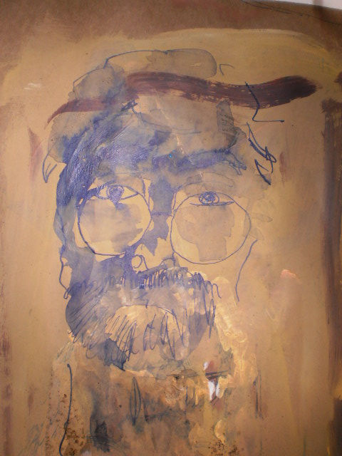autorretrato en azules
