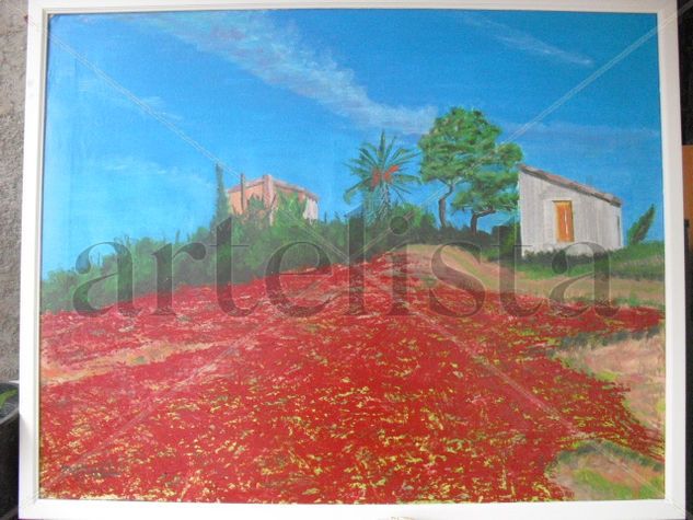 amapolas Oil Canvas Landscaping