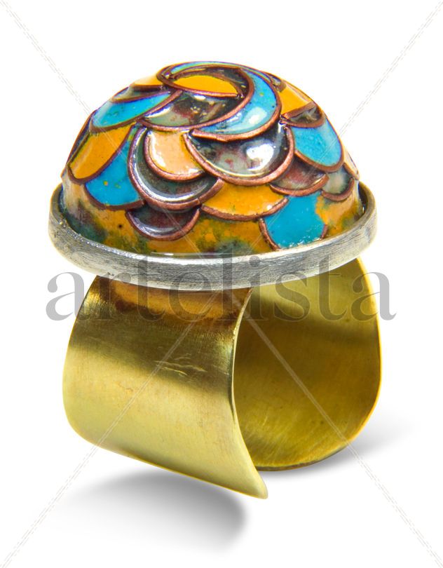 Anillo 3d esmalte