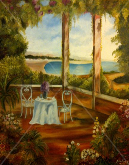 Remembranzas Positanas Oil Canvas Landscaping