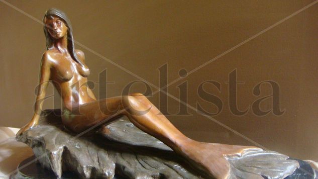 Sirena pensativa Bronze Figurative