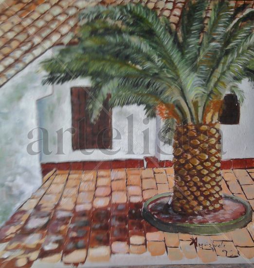 Patio de Enma Oil Canvas Landscaping