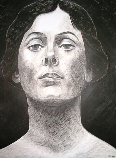 Isadora Duncan Oil Canvas Portrait