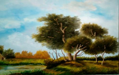 ARBOL CENTENARIO Oil Canvas Landscaping