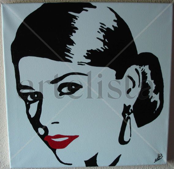 Catherine Zeta-Jones Acrylic Canvas Portrait