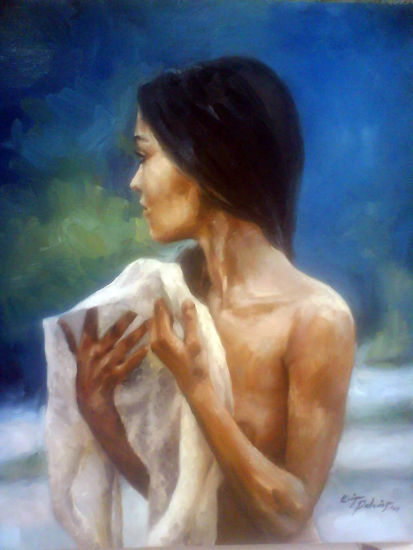 El olor de tu recuerdo Oil Canvas Nude Paintings