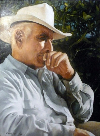 Retrato del abuelo de Ana Oil Canvas Portrait