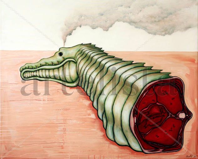 Estudio de torso sobre paisaje anónimo.