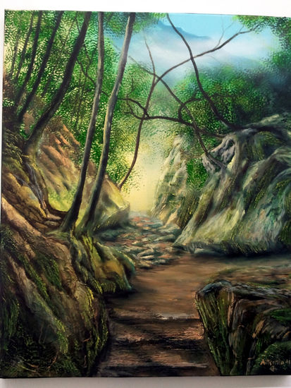 Bosque la palma canarias Oil Canvas Landscaping