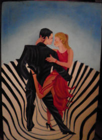 Pareja bailando tango