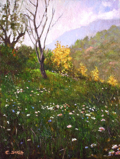 Flors de Tardor / Autumn flowers. Oil Canvas Landscaping