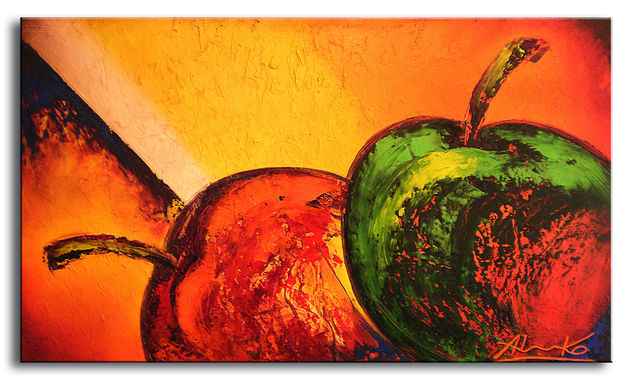 VERDE Y ROJA Oil Canvas Still Life Paintings